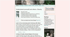 Desktop Screenshot of humandesignsystem.com